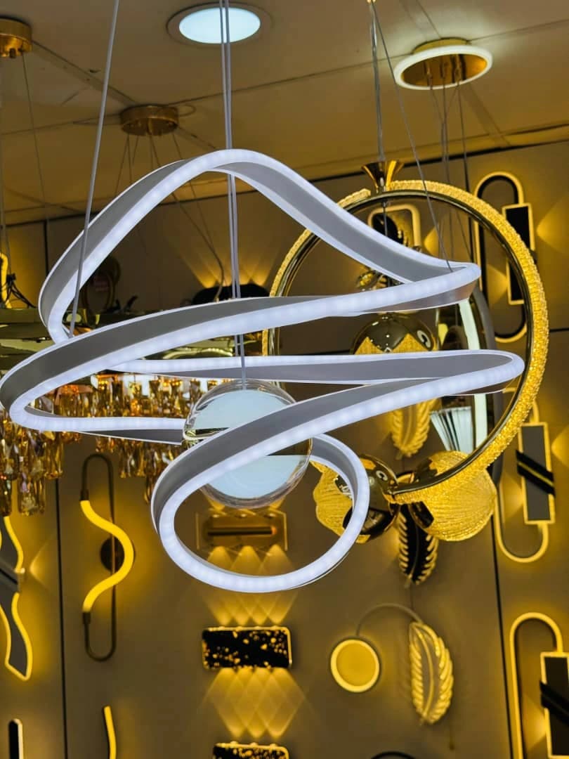 Lustre led 3 potion avec télécommande