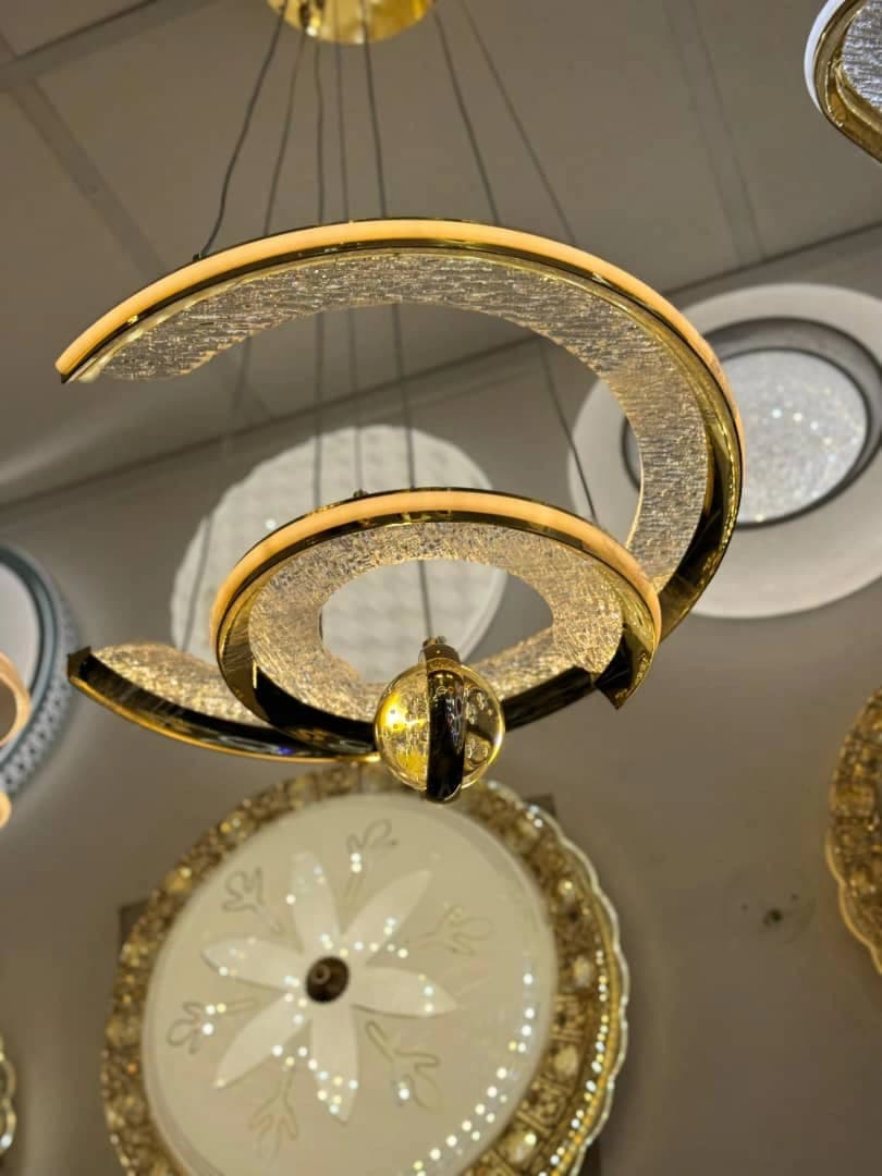 Lustre led 3 potion avec télécommande