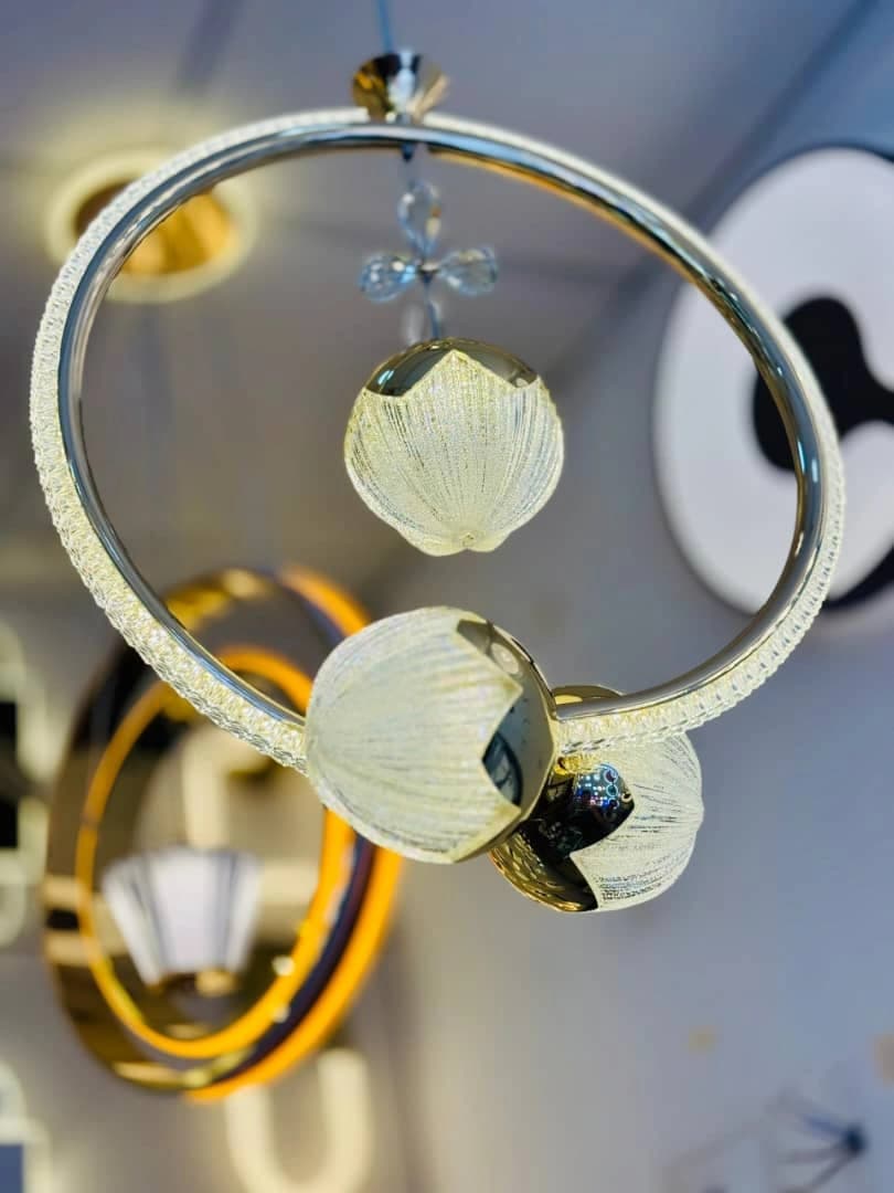 Lustre led 3 potion avec télécommande
